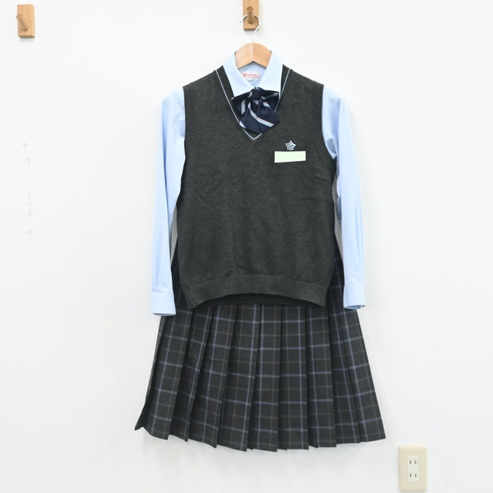 【中古制服】北海道 五稜郭中学校 女子制服 5点（ブレザー・ニットベスト・シャツ・スカート）sf007386【リサイクル学生服】 | 中古制服 通販パレイド