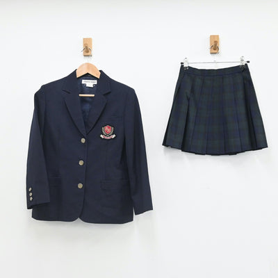 【中古】東京都 東京都立多摩高等学校 女子制服 5点（ブレザー・ニットベスト・スカート）sf007387