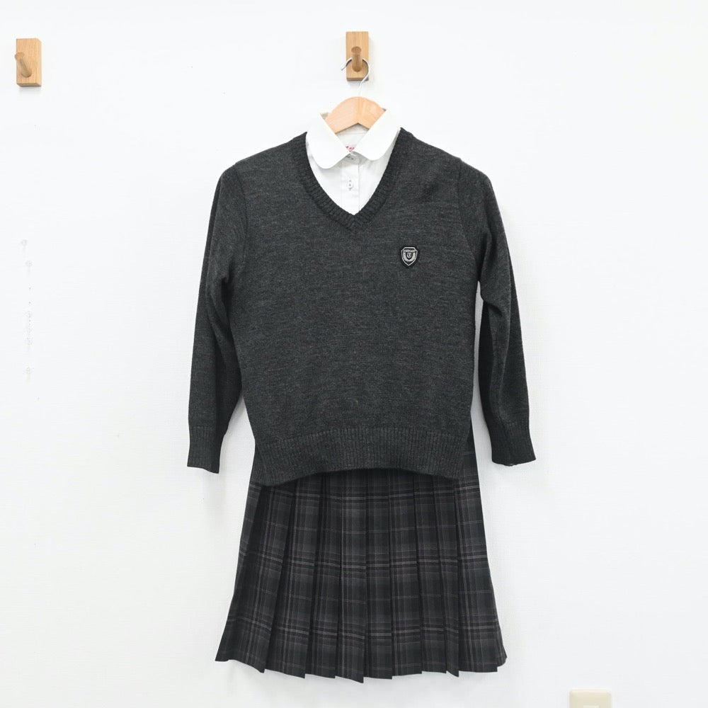 中古制服】山口県 岩国私立高水高校 女子制服 5点（ブレザー
