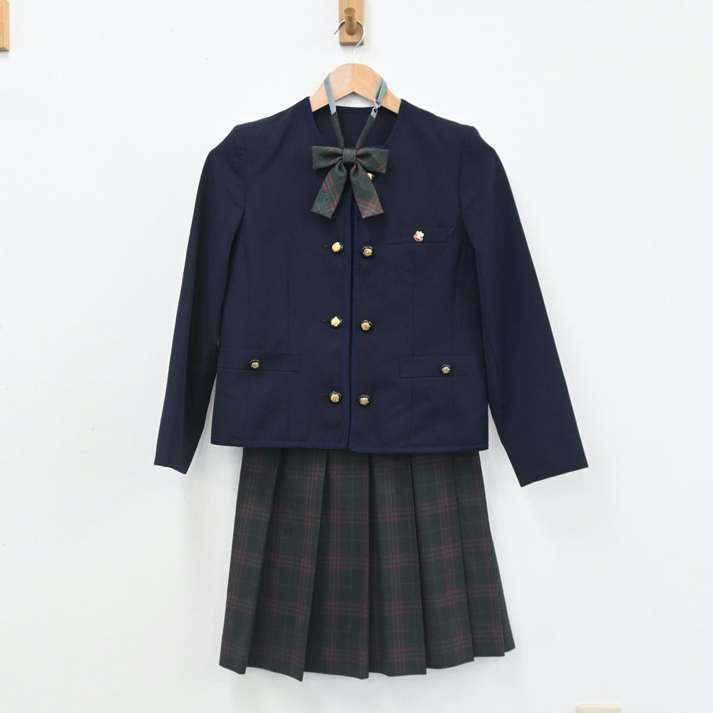 【中古】大阪府 大阪桐蔭高等学校 女子制服 5点（ブレザー・ニット・ベスト・スカート）sf007392