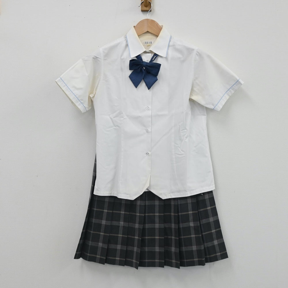 【中古】愛知県 至学館高等学校 女子制服 5点（ブレザー・シャツ・スカート）sf007424