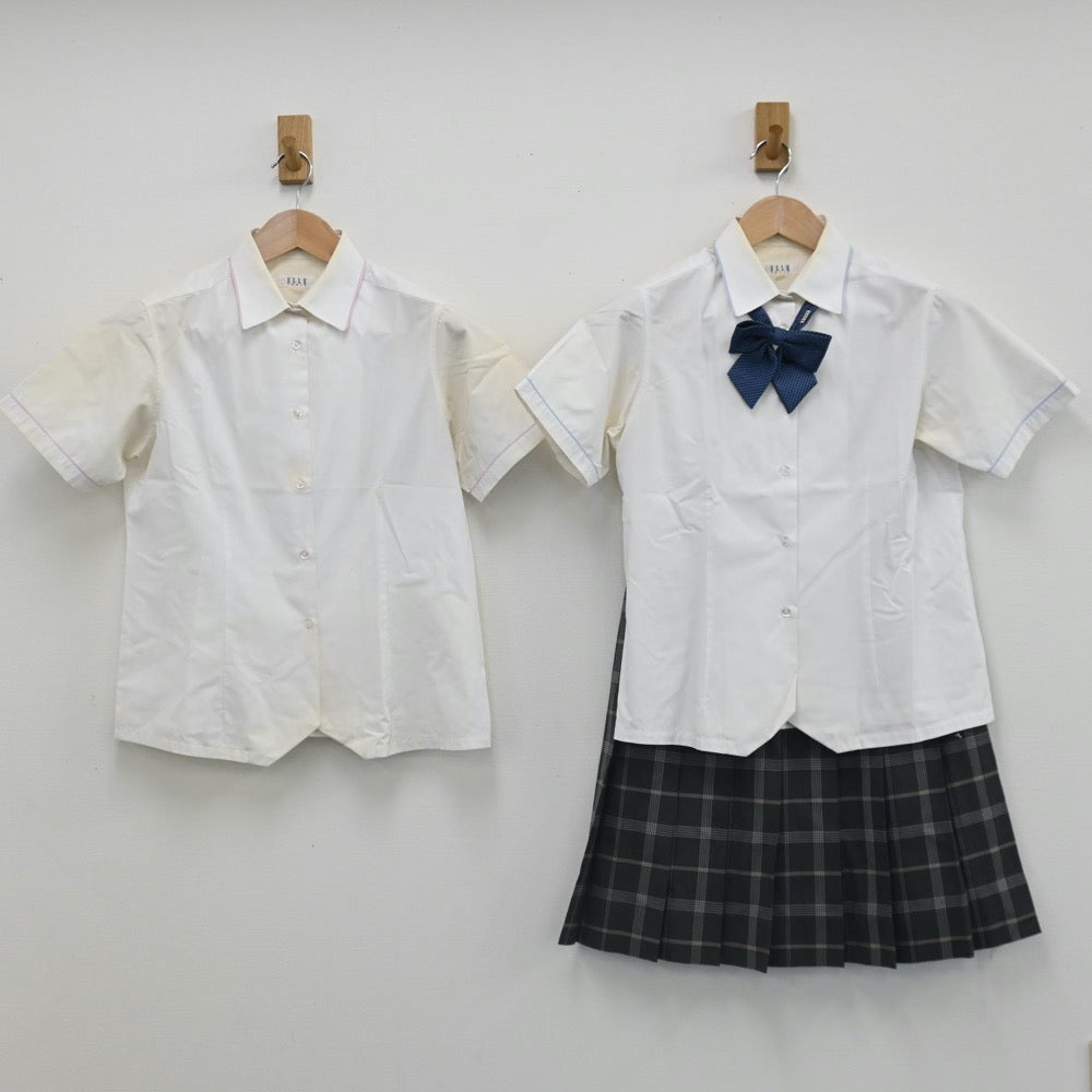 【中古】愛知県 至学館高等学校 女子制服 5点（ブレザー・シャツ・スカート）sf007424