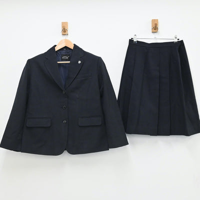 【中古】宮城県 聖ウルスラ学院英智高等学校 女子制服 4点（ブレザー・ニットベスト・ニット・スカート）sf007439