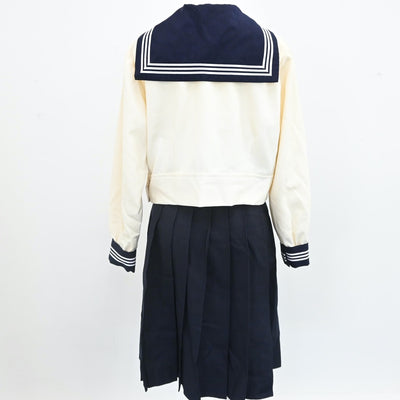 【中古】東京都 東京女学館中学校・高等学校 女子制服 3点（セーラー服・スカート）sf007531