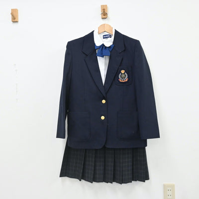 【中古】東京都 板橋第三中学校 女子制服 6点（ブレザー・ベスト・スカート・シャツ）sf007548