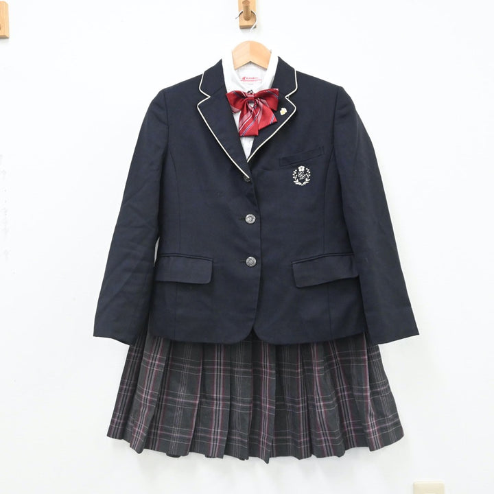 中古制服】福岡県 筑紫台高等学校 女子制服 6点（ブレザー・シャツ・スカート）sf007551【リサイクル学生服】 | 中古制服通販パレイド