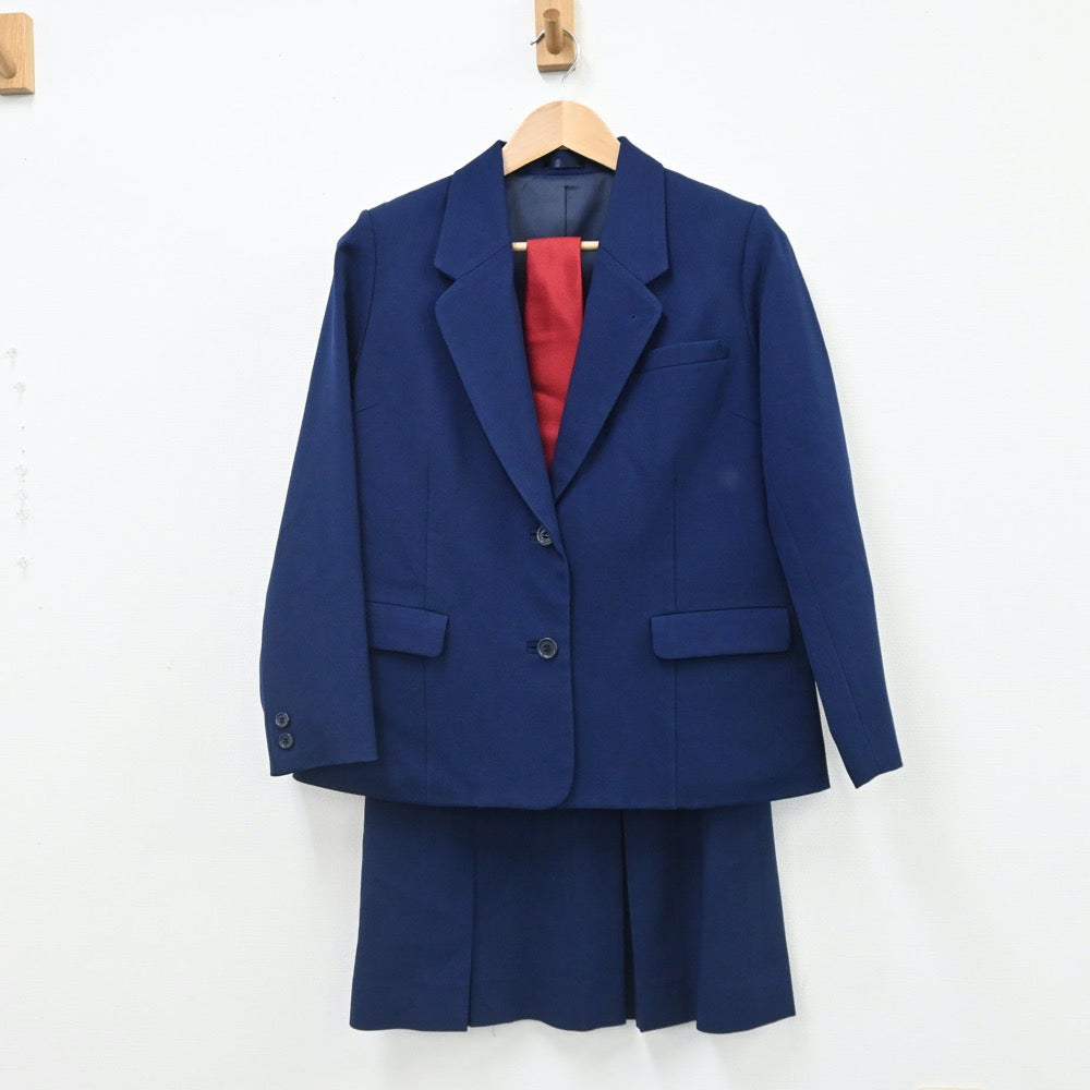 【中古】埼玉県 埼玉県立杉戸高等学校 女子制服 5点（ブレザー・ニットベスト・ニット・スカート）sf007555