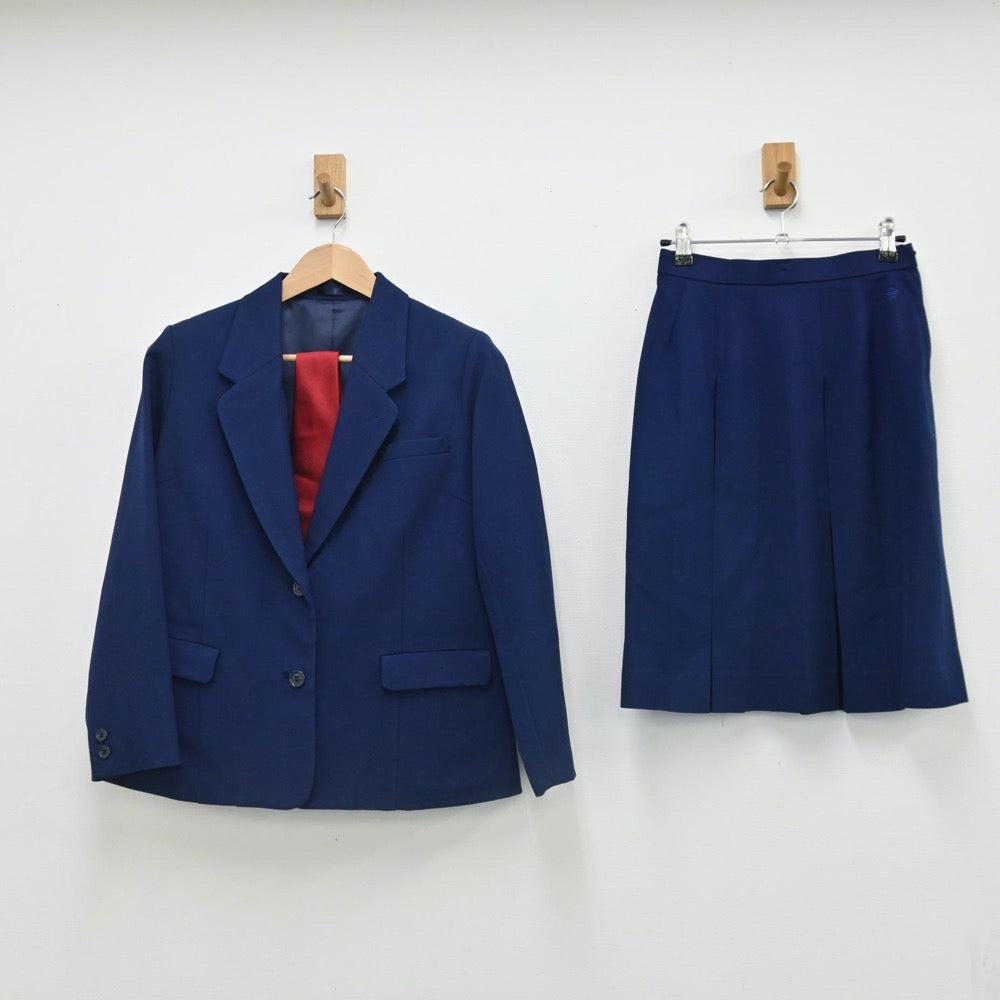 【中古】埼玉県 埼玉県立杉戸高等学校 女子制服 5点（ブレザー・ニットベスト・ニット・スカート）sf007555