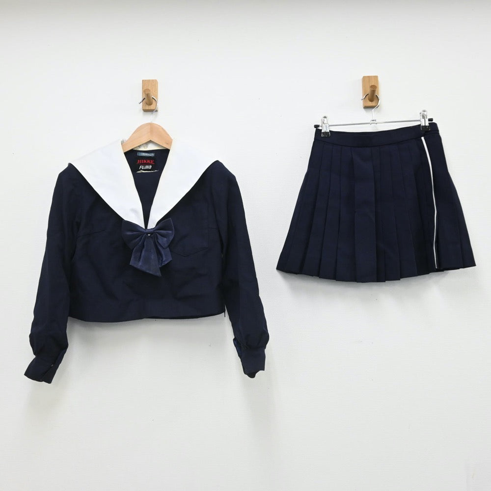 【中古】愛知県 名古屋市立菊里高等学校 女子制服 3点（セーラー服・スカート）sf007559