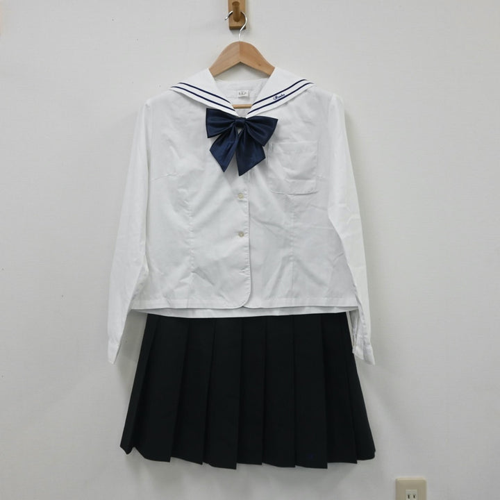 【中古制服】福岡県 嶋田学園飯塚高等学校 女子制服 4点（ブレザー・ニット・セーラー服・スカート）sf007560【リサイクル学生服】 | 中古制服 通販パレイド