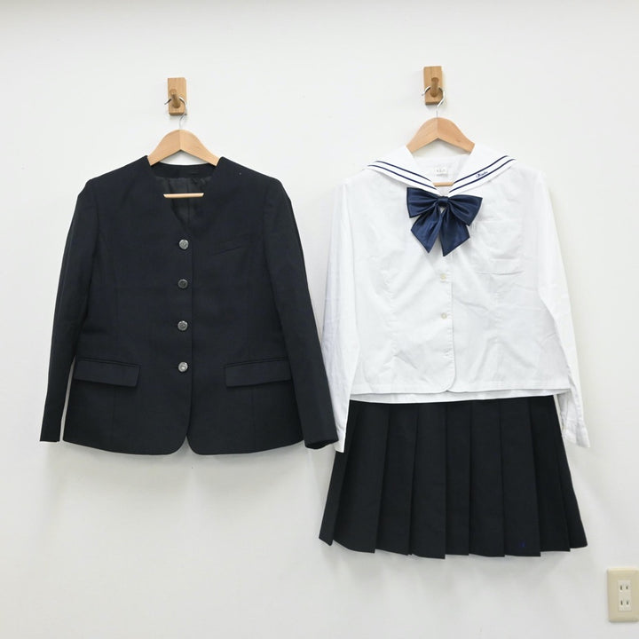 【中古制服】福岡県 嶋田学園飯塚高等学校 女子制服 4点（ブレザー・ニット・セーラー服・スカート）sf007560【リサイクル学生服】 | 中古制服 通販パレイド