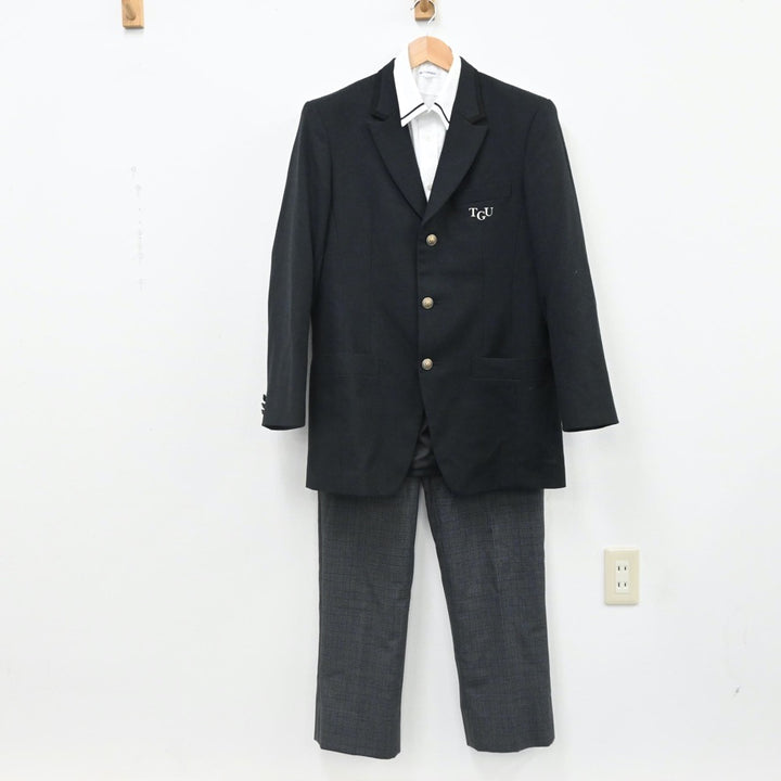 中古制服】千葉県 東京学館浦安高等学校 男子制服 3点（ブレザー