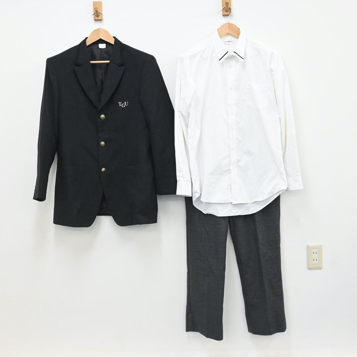中古制服】千葉県 東京学館浦安高等学校 男子制服 3点（ブレザー
