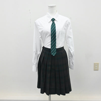 【中古】千葉県 国府台女子学院高等部 女子制服 6点（ブレザー・シャツ・ニット・スカート）sf007583