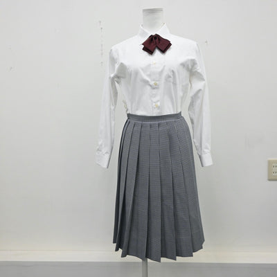 【中古】神奈川県 聖セシリア 女子中学校・高等学校 女子制服 5点（ブレザー・ベスト・シャツ・スカート）sf007591