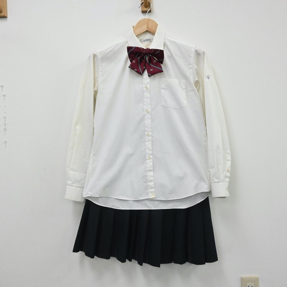 【中古】福岡県 福岡常葉高校 女子制服 6点（ブレザー・ニット・シャツ・ベスト・スカート）sf007597