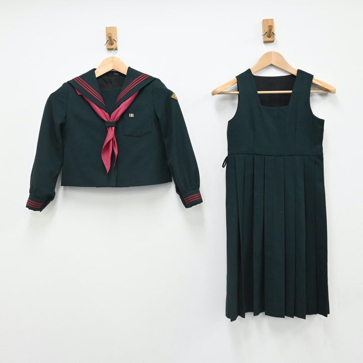 中古制服】千葉県 国府台女子学院小学部 女子制服 3点（セーラー服・ジャンパースカート）sf007611【リサイクル学生服】 | 中古制服通販パレイド