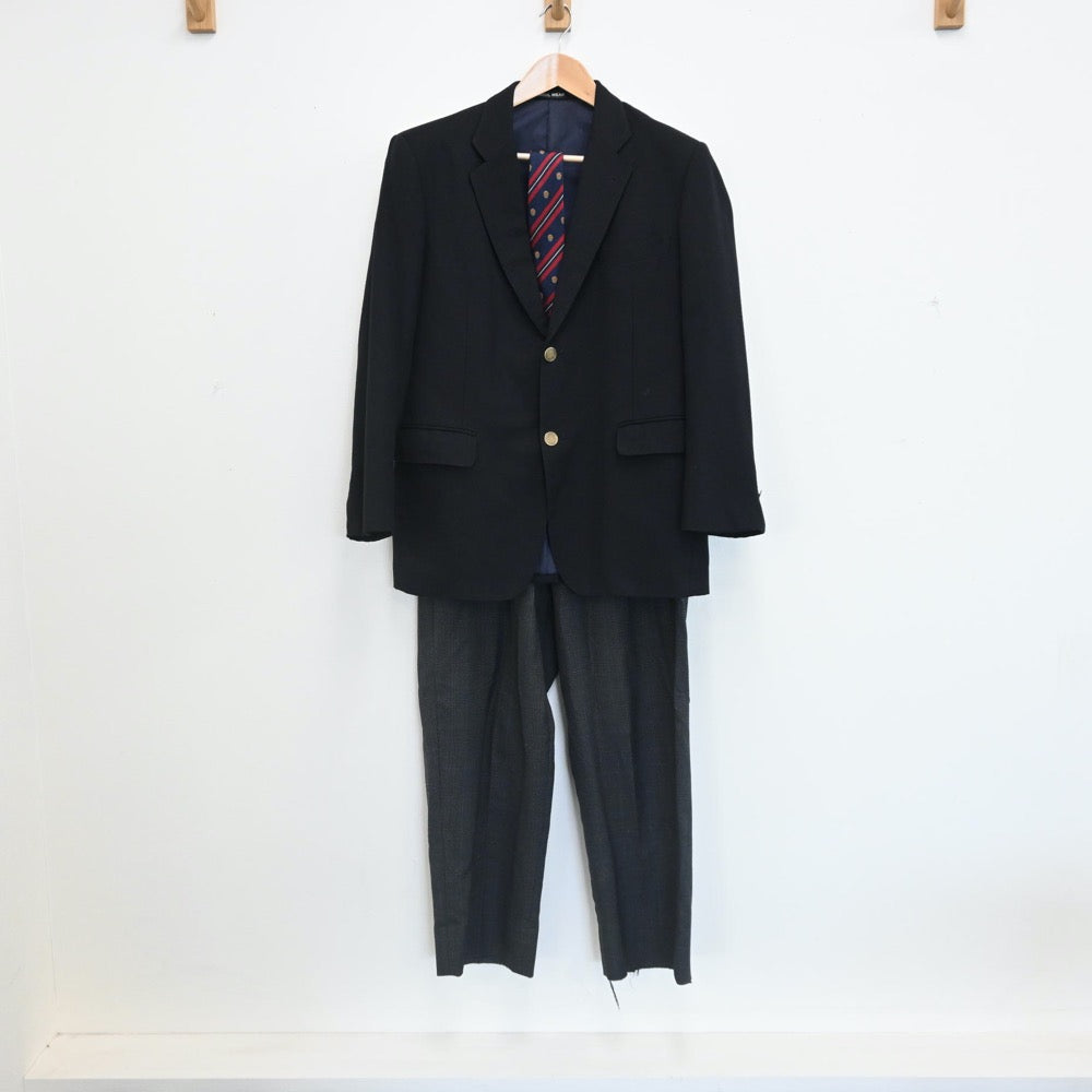 【中古】東京都 都立北多摩高等学校 男子制服 3点（ブレザー・ズボン）sf007618