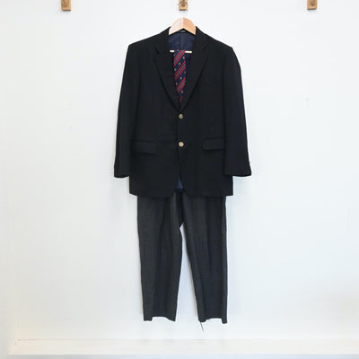 【中古】東京都 都立北多摩高等学校 男子制服 3点（ブレザー・ズボン）sf007618