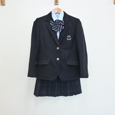 【中古】東京都 東京都立第三商業高等学校 女子制服 5点（ブレザー・シャツ・スカート）sf007619