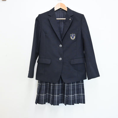 【中古】東京都 都立新宿高等学校 女子制服 3点（ブレザー・スカート）sf007620