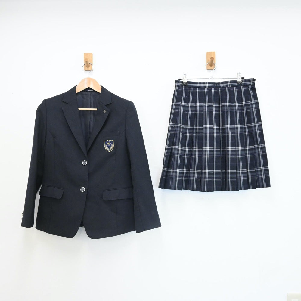 【中古】東京都 都立新宿高等学校 女子制服 3点（ブレザー・スカート）sf007620