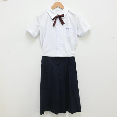 【中古】兵庫県 雲雀丘学園高等学校 女子制服 4点（シャツ・スカート）sf007715