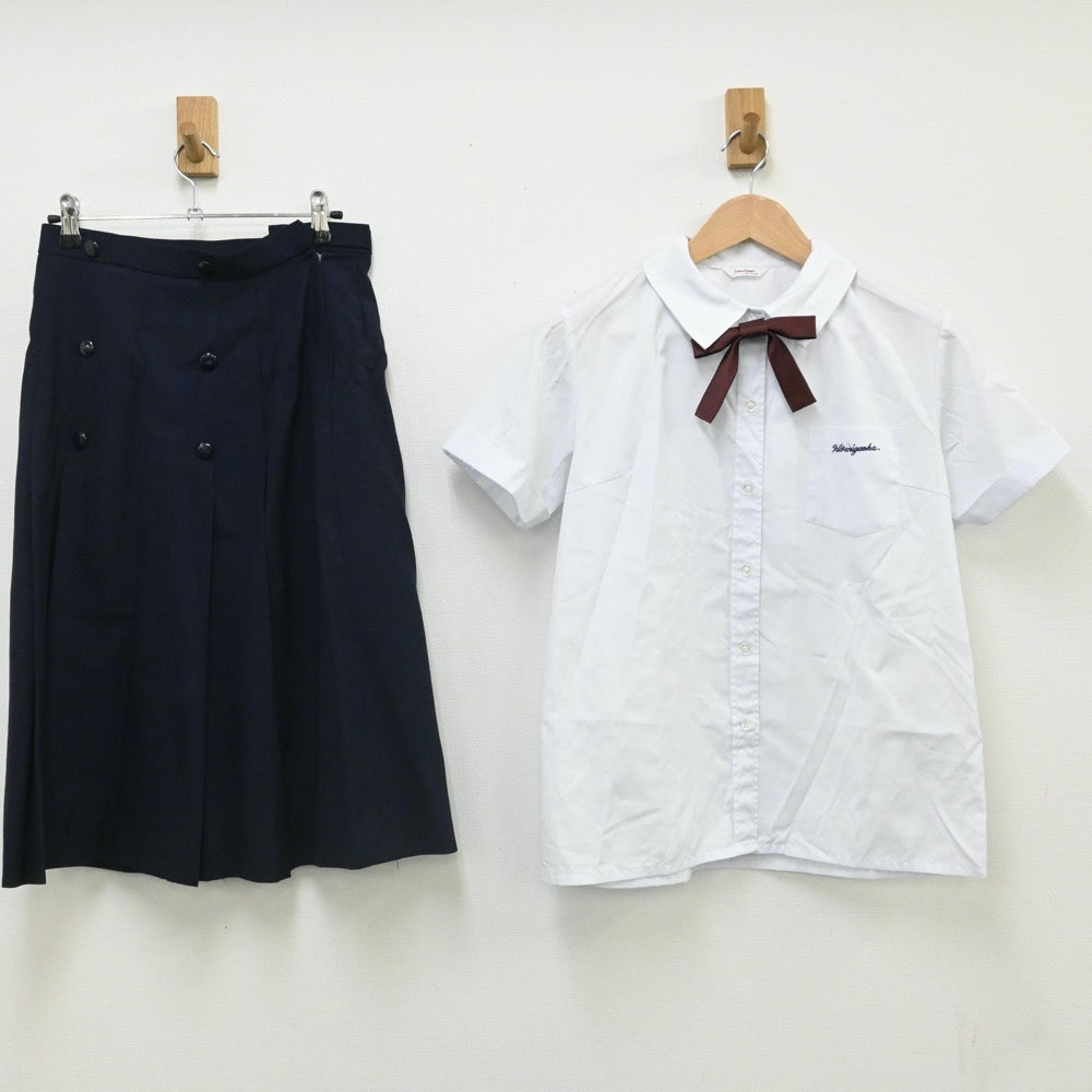 中古制服】兵庫県 雲雀丘学園高等学校 女子制服 4点（シャツ・スカート