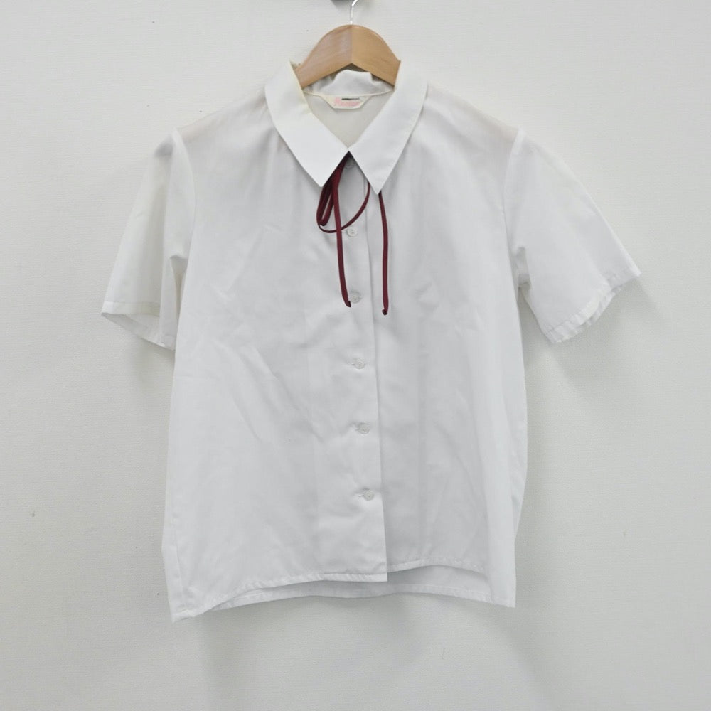 【中古】愛媛県 済美高等学校 女子制服 4点（シャツ・ニット・ジャンパースカート）sf007766