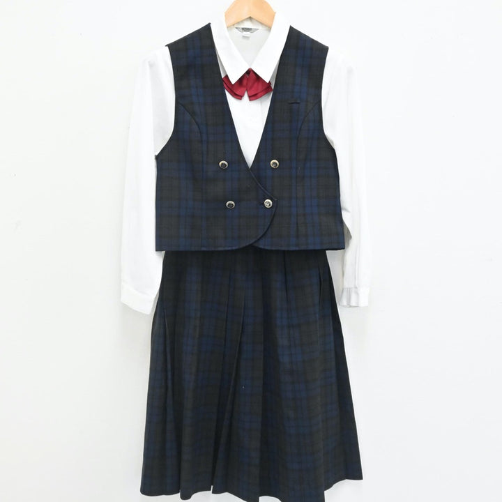 中古制服】愛媛県 済美高等学校 女子制服 5点（ブレザー・シャツ・ベスト・スカート）sf007767【リサイクル学生服】 | 中古制服通販パレイド