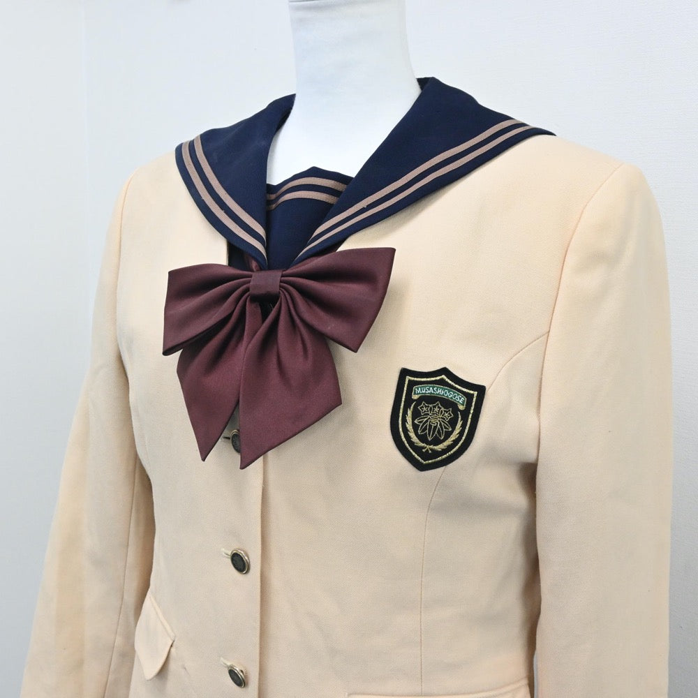 【中古】埼玉県 武蔵越生高等学校 女子制服 4点（ブレザー・セーラー服・スカート）sf007768