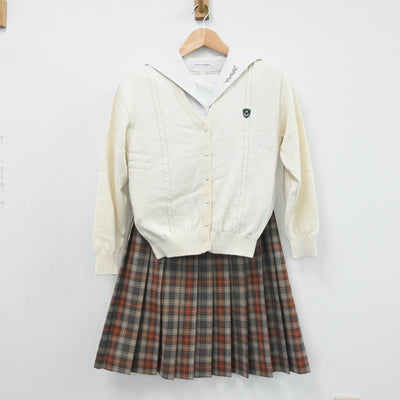 【中古】愛知県 名城大学附属高等学校 女子制服 3点（ニット・セーラー服・スカート）sf007795