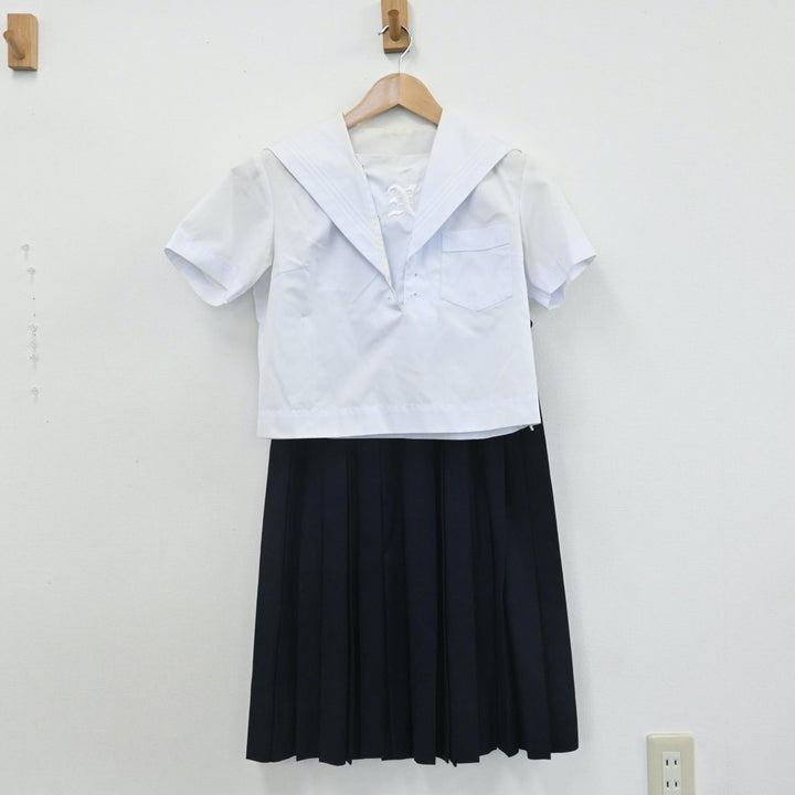 【中古】兵庫県 兵庫県立長田高等学校 女子制服 3点（セーラー服・セーラー服・スカート）sf007800