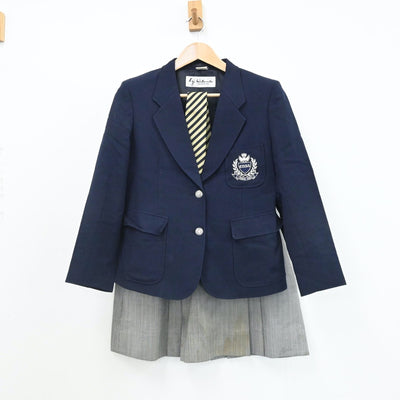 【中古】愛知県 中京大学附属中京高等学校 女子制服 4点（ブレザー・ニット・スカート）sf007801