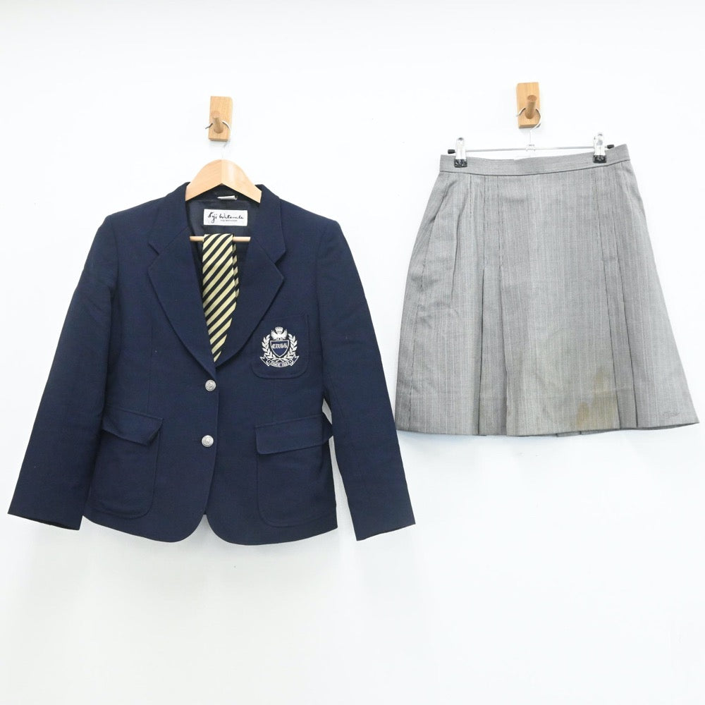 【中古】愛知県 中京大学附属中京高等学校 女子制服 4点（ブレザー・ニット・スカート）sf007801