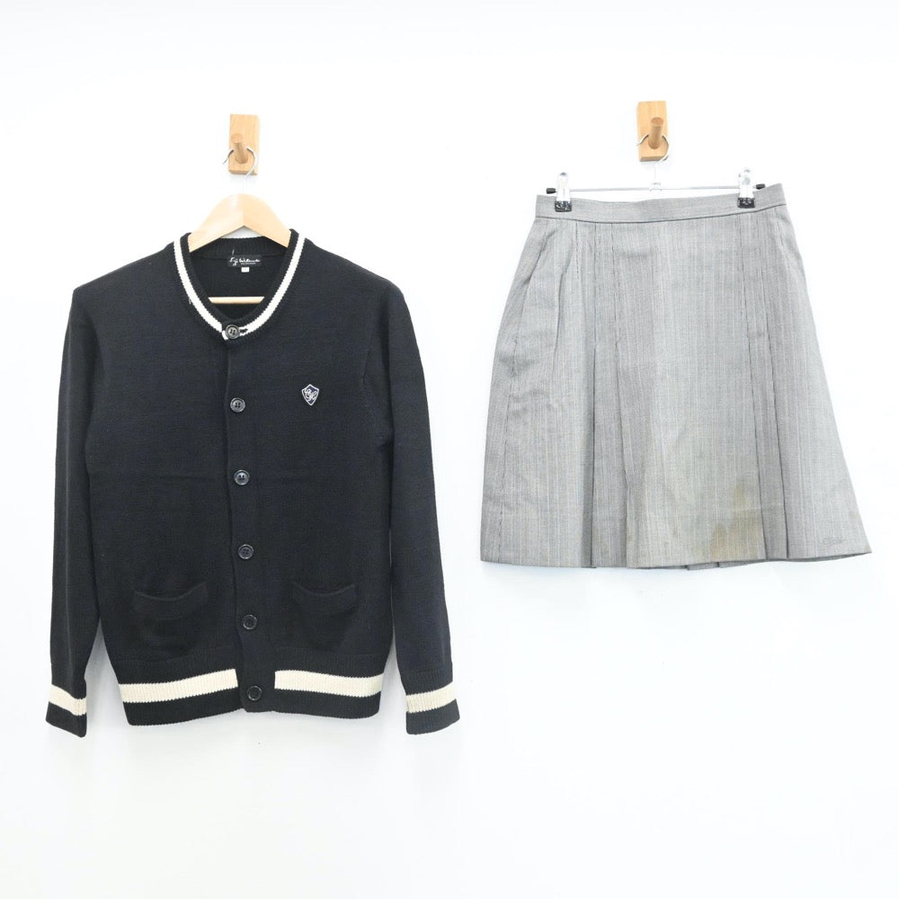 【中古】愛知県 中京大学附属中京高等学校 女子制服 4点（ブレザー・ニット・スカート）sf007801