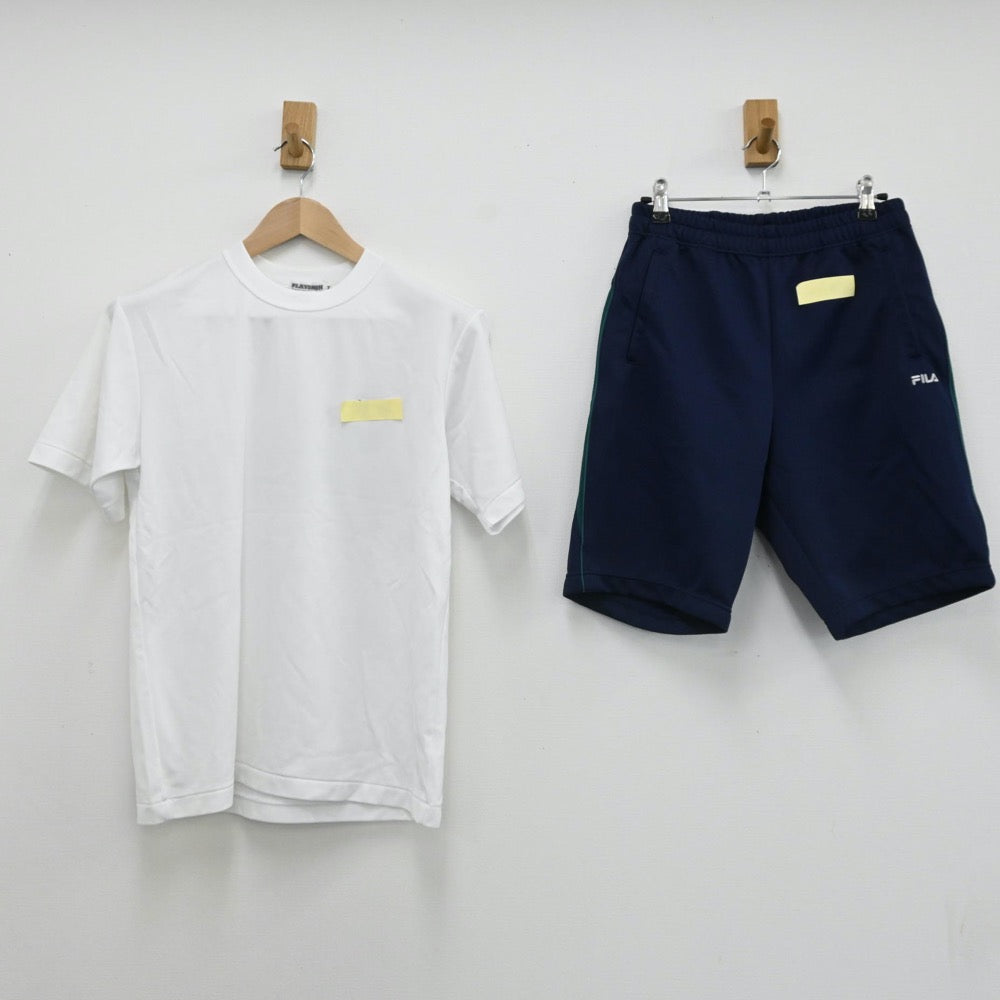 【中古】東京都 府中高等学校 女子制服 2点（体操服 上・体操服 下）sf007808
