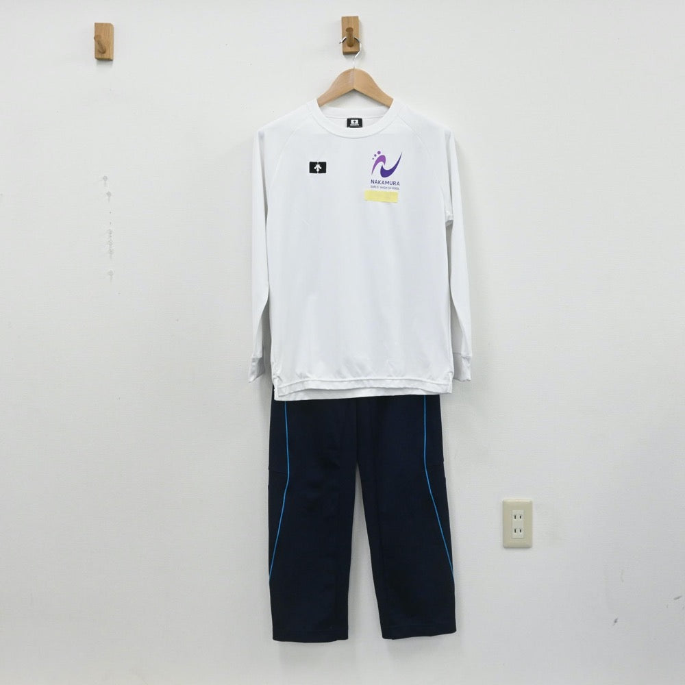 【中古】山口県 中村女子高等学校 女子制服 3点（体操服 上・ジャージ 上・ジャージ 下）sf007814