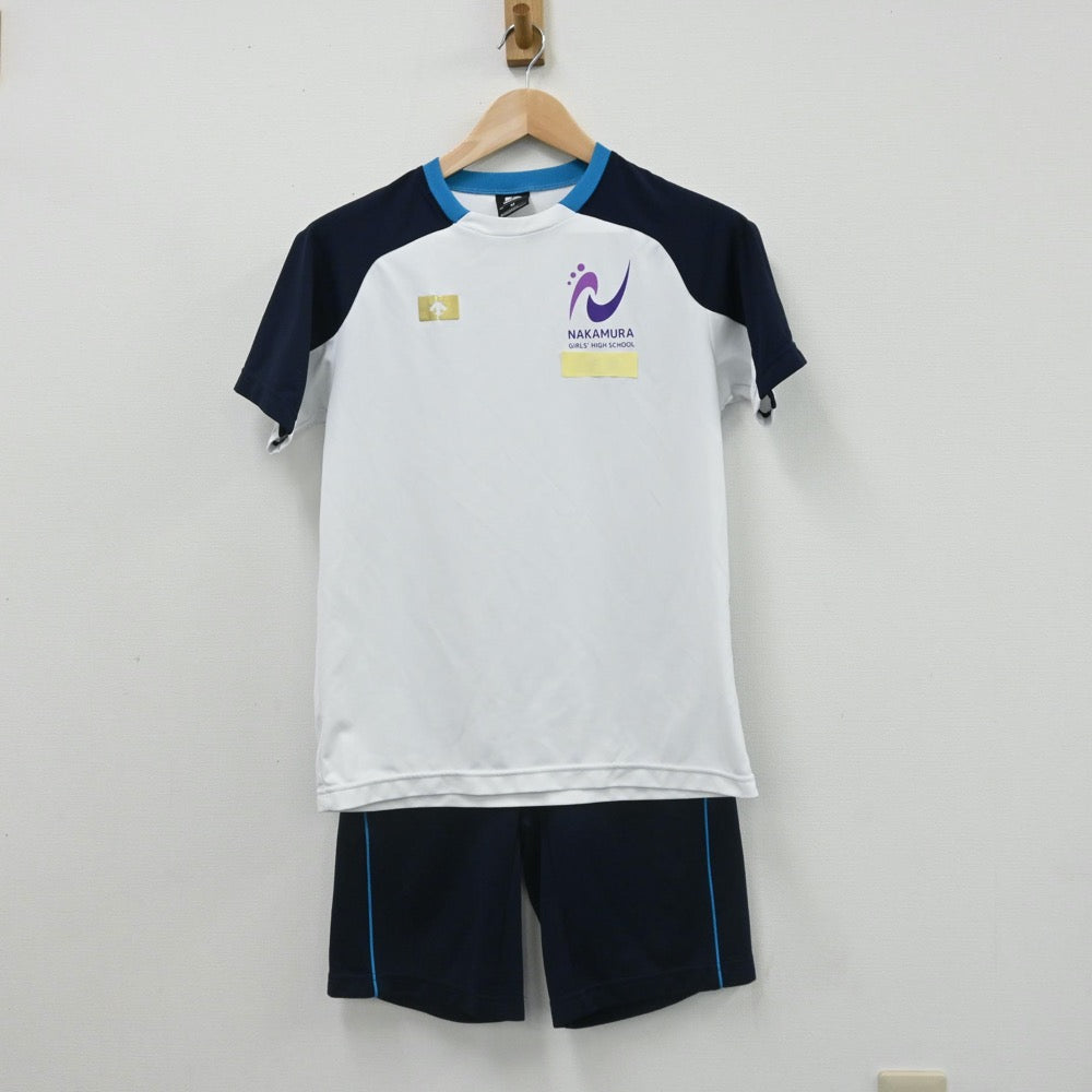 【中古】山口県 中村女子高等学校 女子制服 2点（体操服 上・体操服 下）sf007815