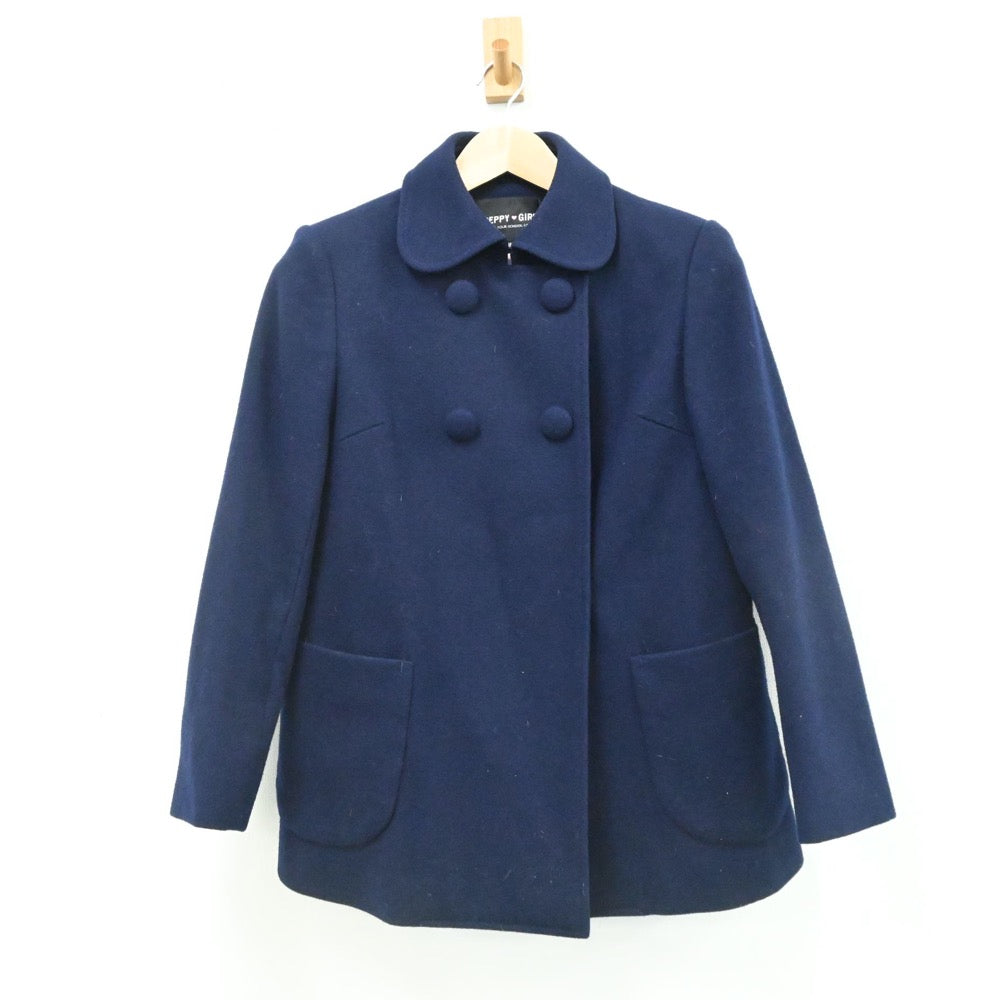 【中古】熊本県 熊本市立三和中学校 女子制服 1点（コート）sf007821