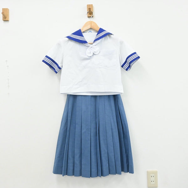 【中古】熊本県 熊本市立三和中学校 女子制服 4点（シャツ・セーラー服・スカート）sf007823