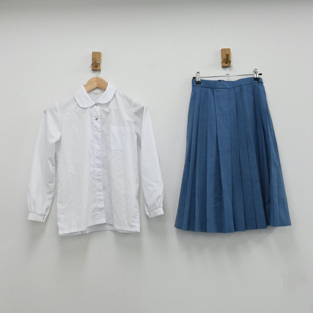 【中古】熊本県 熊本市立三和中学校 女子制服 3点（セーラー服・シャツ・スカート）sf007824