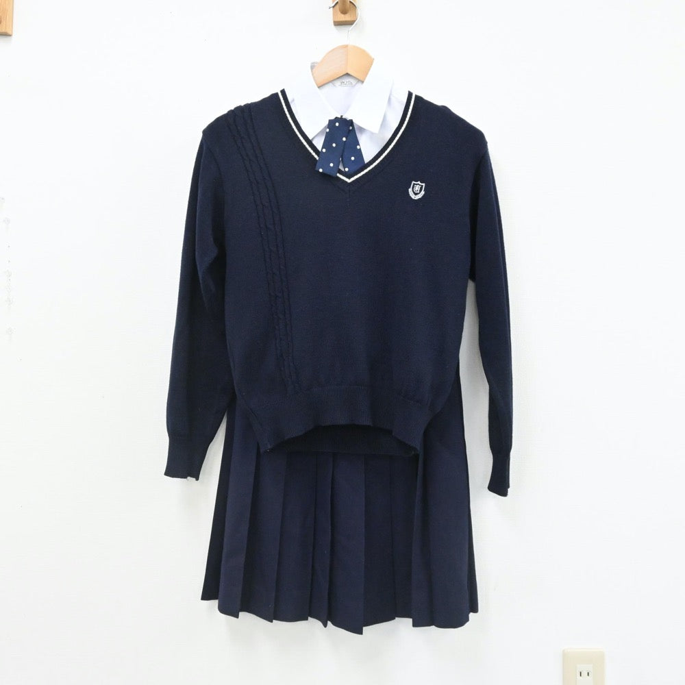 中古制服】栃木県 宇都宮短期大学付属高等学校 女子制服 5点（ブレザー・ニット・シャツ・スカート）sf007835【リサイクル学生服】 | 中古制服 通販パレイド