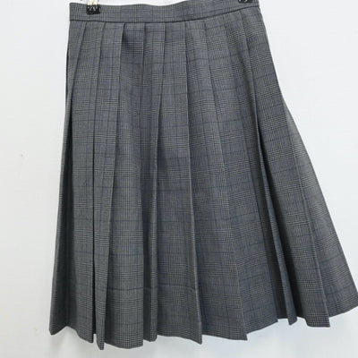 【中古】大阪府 近畿大学附属高等学校 女子制服 2点（ニットベスト・スカート）sf007858