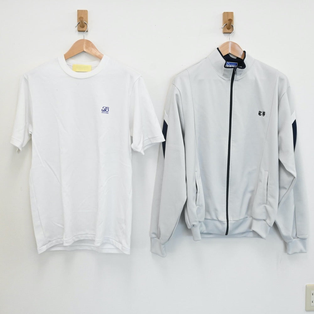 【中古】東京都 東京文理学院高等学校 男子制服 3点（ジャージ 上・ジャージ 下・体操服 上）sf007860