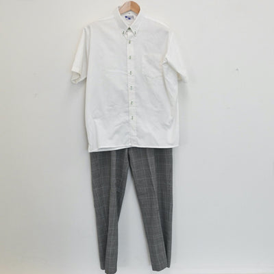 【中古】東京都 東京文理学院高等学校 男子制服 3点（シャツ・ズボン）sf007862