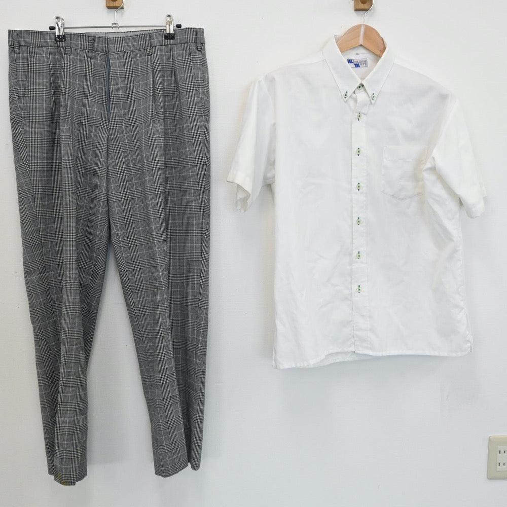 【中古】東京都 東京文理学院高等学校 男子制服 3点（シャツ・ズボン）sf007862