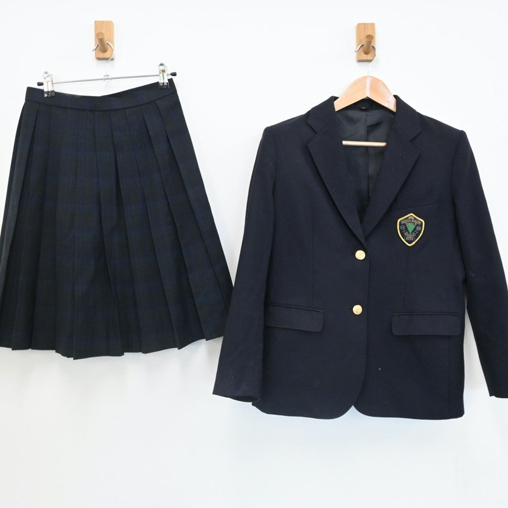 【中古】埼玉県 星槎国際高等学校(通信制） 女子制服 2点（ブレザー・スカート）sf007872