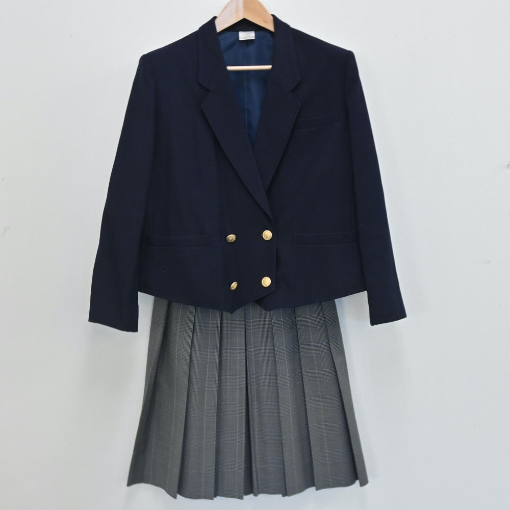 【中古】広島県 近大附属東広島高等学校 女子制服 3点（ブレザー・スカート・スカート）sf007889