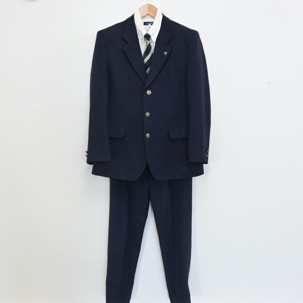 【中古】広島県 井口高等学校 男子制服 5点（ブレザー・シャツ・ズボン）sf007894